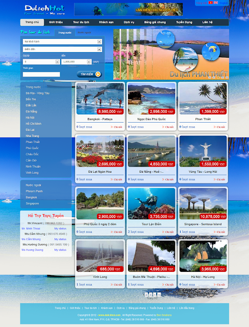 demo website