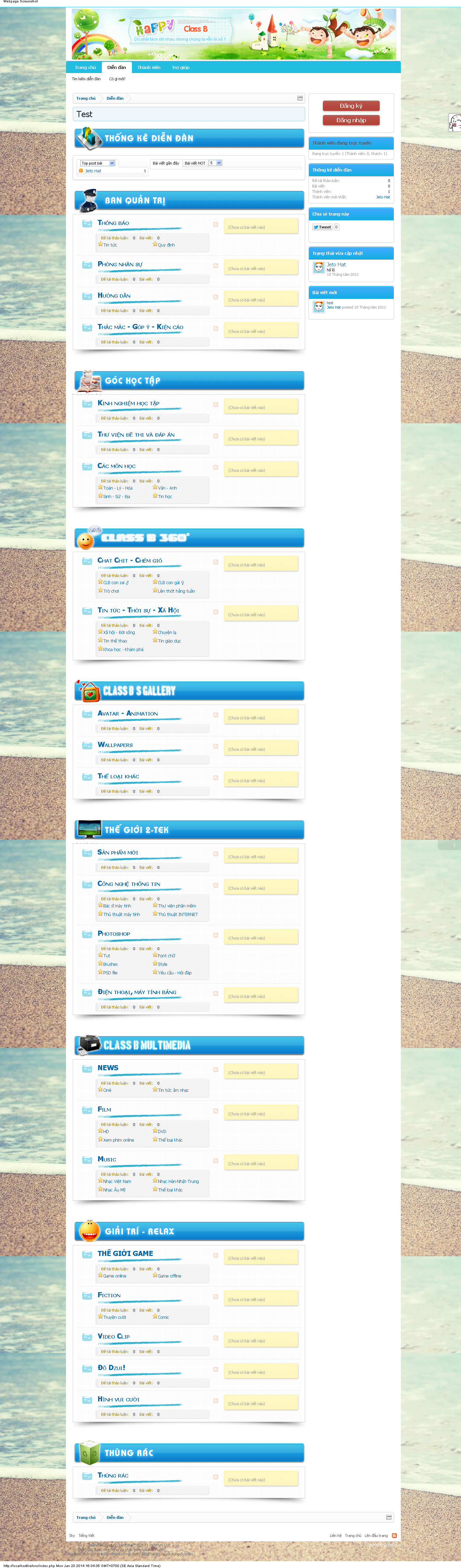 demo website