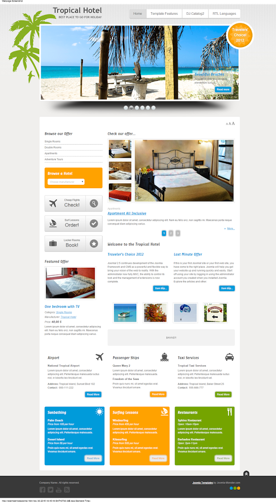 demo website