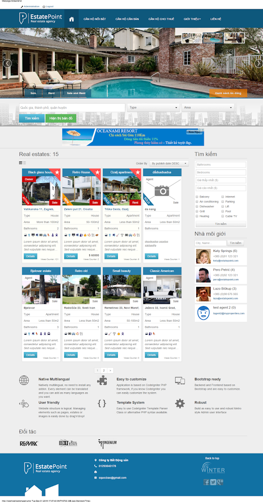demo website
