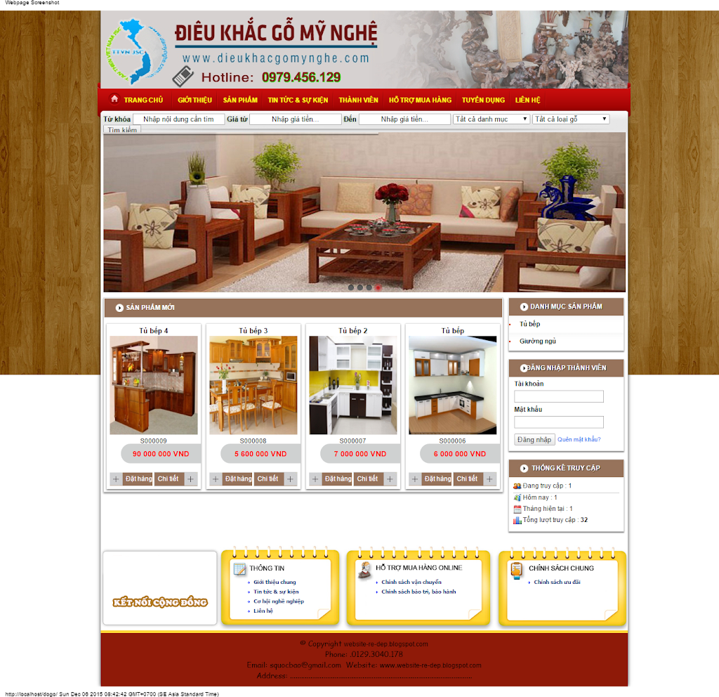 demo website