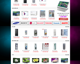 Full code website bán hàng siêu thị điện máy